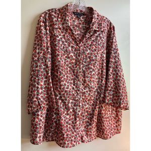 🔥3/$25Cluli Z Collection Women’s Plus-size 2X Wrinkle Resistant Blouse